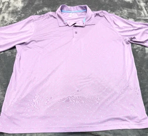 Reebok Polo Shirt Men's 3XL Tall 3XLT Golf Striped Performance Stretch Collared - Picture 1 of 5