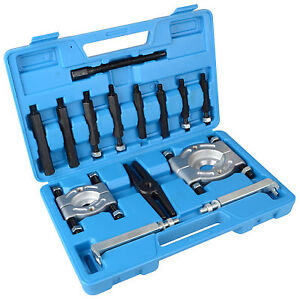 14 pcs Bearing Splitter Gear Puller Fly Wheel Separator Set With Box Tool Kit UK
