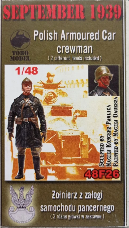 MODELLISMO - Polish Armoured car crewman WWII -  Toro Model Scale 1/48 - Immagine 1 di 1