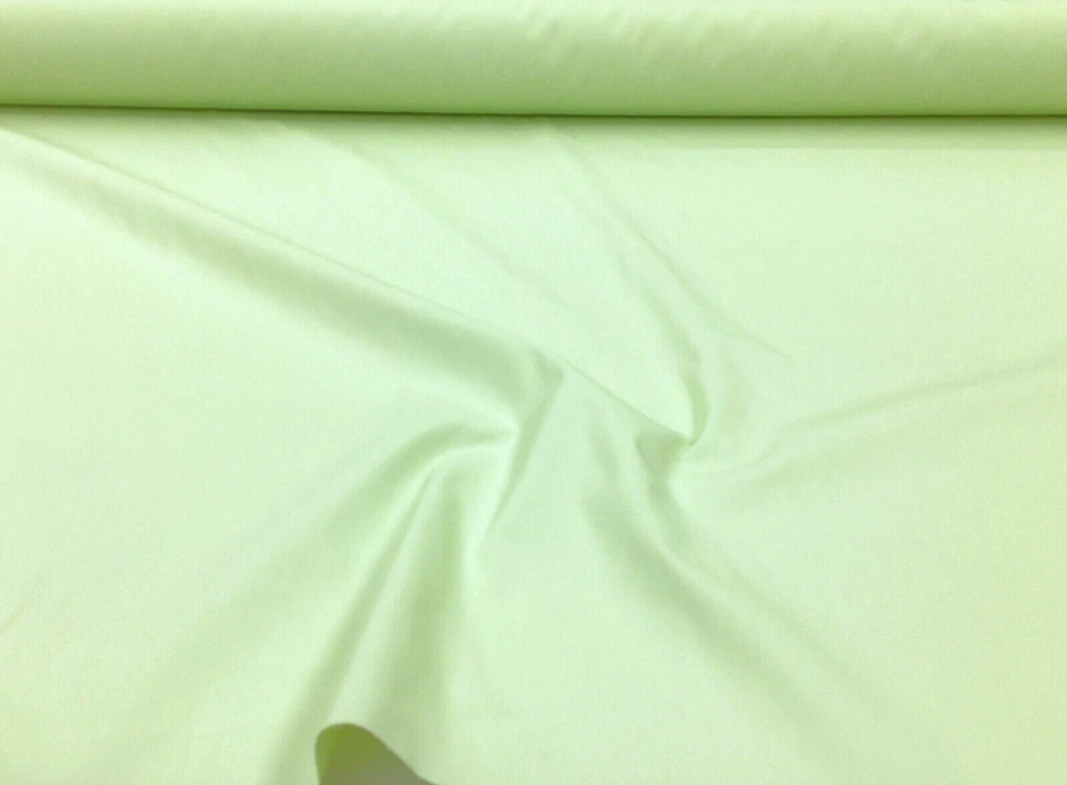 Cotton Polyester 62 inch Apparel Fabric Solid Pale Lime Green RR45 - Image 1 of 1