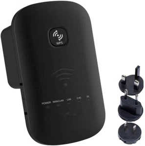 WiFi Range Extender -750Mbps WiFi Repeater Wireless Signal Booster 2.4 & 5GHz - Picture 1 of 7