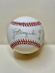 Kristi Yamaguchi Signed NL Baseball w/drawing - PSA/DNA - Olympic Gold Medal - Picture 1 of 7