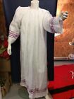 VINTAGE OLD CATHOLIC RELIGIOUS VESTMENT SURPLICE With  JHS