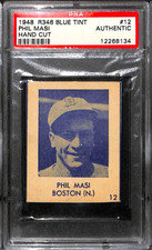 1948 R346 BLUE TINT HAND CUT #12 PHIL MASI PSA 1 12268134