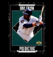 D4 1995 Upper Deck Predictor Batting Leader R27 Tony Gwynn HOF