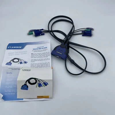 LINKSYS KVM2KIT ProCONNECT INTEGRATED KVM 2-PORT SWITCH CABLE - Image 1 of 4