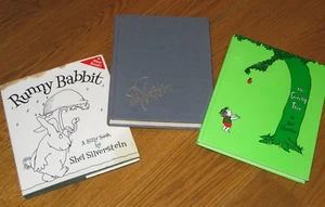 SHEL SILVERSTEIN 3 HC Book Lot THE GIVING TREE Runny Babbit A LIGHT IN THE ATTIC - Foto 1 di 3