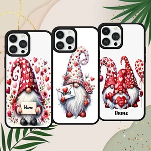 LOVE GNOME GONK CUSTOM NAME GIFT PHONE CASE BACK COVER FOR IPHONE SAMSUNG PIXEL - Picture 1 of 8