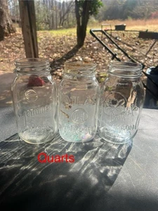 Lote Tarro Mason Vintage Genuino, Atlas, Larga Vida - Imagen 1 de 2