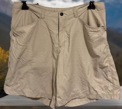 Женские туристические шорты Mountain Hardwear бежевые нейлоновые со средней посадкой с карманами размер 14 - Изображение 1 из 4