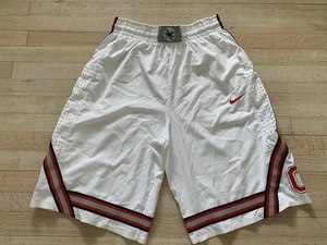 Pantaloncini da basket Nike OHIO STATE BUCKEYES bianchi da uomo taglia large larghi - Foto 1 di 7