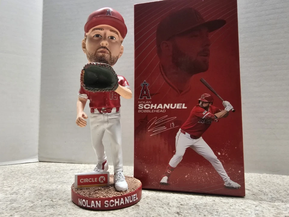 Nolan Schanuel Los Angeles Angels MLB 2024 SGA Bobblehead NIB MLB Debut - Image 1 of 4