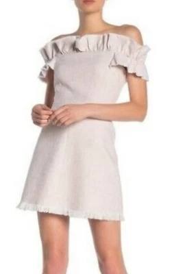 Rebecca Taylor Light Pink Off The Shoulder Dress Size 0 - Image 1 of 4