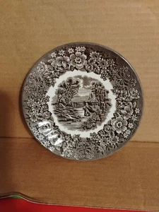 Memory Lane British Anchor Ironstone Saucer Made In England One Small Chip - Picture 1 of 4