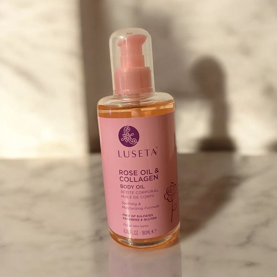 Luseta Rose Oil & Collagen Body Oil 6 oz NEW Nourishing & Hydrating Skincare - Image 1 of 1
