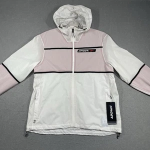 Spy x Rbk Jacket Men Medium White Specter Shell Spyder Rebook Collab Ski Limited - Picture 1 of 14