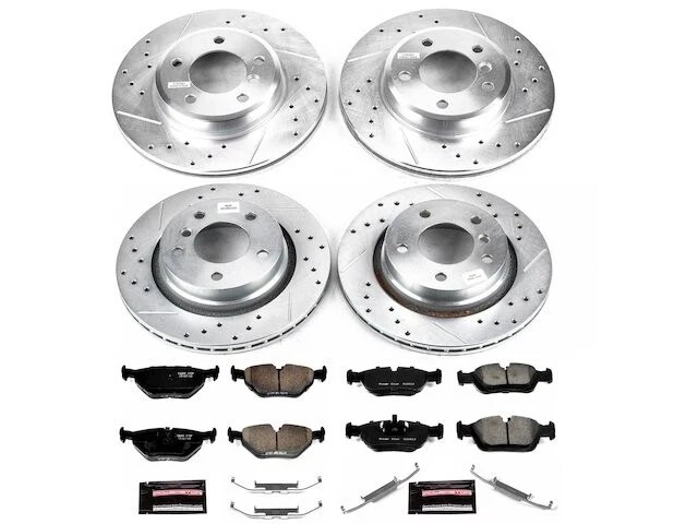 Front and Rear Brake Pad and Rotor Kit For 2000 BMW 328Ci RX231HZ Foto 1 de 1