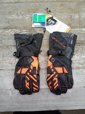 Arctiva Mens Ravine S8 Insulated Snowmobile Gloves Orange 3340-1191 XL - Imagem 1 de 4