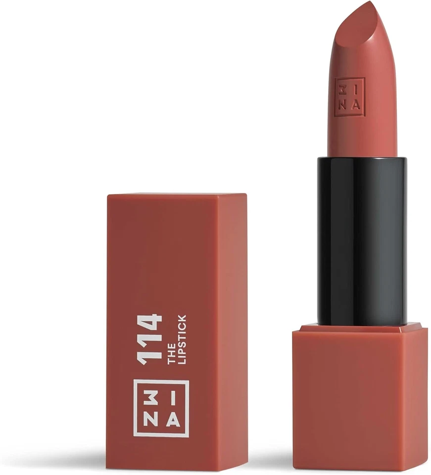 3INA MAKEUP - the Lipstick 114 - Marrón Claro - Labial Cremoso - Barra Mate Con  - Imagen 1 de 4