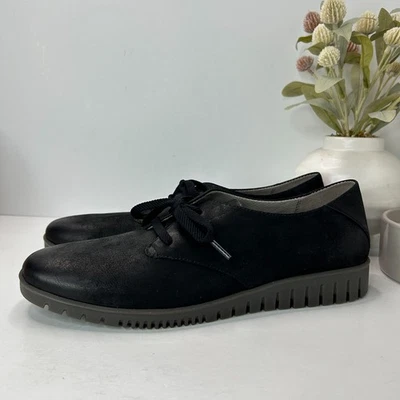 Zapatos de cuero Oxford Dansko Libbie negros lisos para mujer 11,5/EU 42 NUEVOS SIN CAJA clásicos Foto 1 de 4