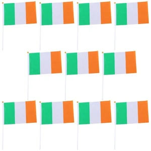 20 Pcs Hand Waving Flag National Hand-held Mini Ireland Handheld of - Foto 1 di 12