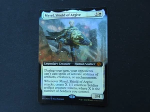 Myrel, Shield of Argive Extended Art FOIL NM [The Brothers' War] Free Tracking! - Picture 1 of 3