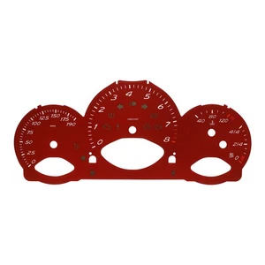 Cara calibre para Porsche 987 Cayman/Boxster panel de instrumentos 190 mph, 8000 rpm rojo - Imagen 1 de 4