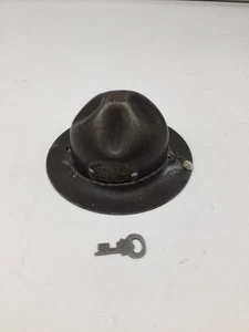 Antique Stronghart Buddy Bank Shaped Like WW1 Doughboy Hat w/ US Great Seal WW1 - Picture 1 of 8