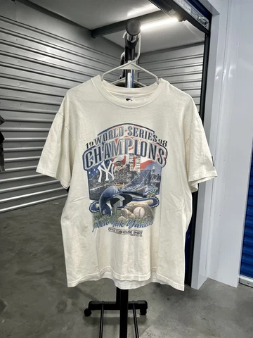 Vintage 90s New York Yankees T Shirt XL 1998 MLB World Series Champions Tee Cover