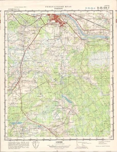 Russian Soviet Military Topographic Map – JĒKABPILS (Latvia), 1:50 000, ed. 1975 - Picture 1 of 7