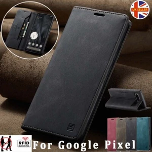 For Google Pixel 9 Pro XL 9 8 7 Pro 8A 7A Case Wallet Leather Cards RFID Cover - Picture 1 of 61
