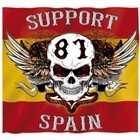 01 Hells Angels  sticker Support 81 Spain Flag 9cm.