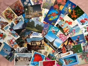 Vintage greeting cards from the USSR 54 pcs - Picture 1 of 13