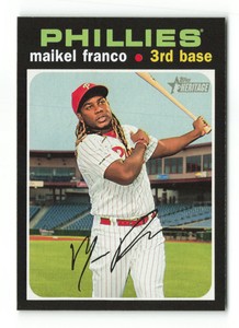 2020 Topps Heritage Maikel Franco  #119   Philadelphia Phillies Baseball Card