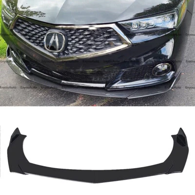 For Acura Integra Universal Front Bumper Lip Spoiler Splitter Glossy Black - Image 1 of 4