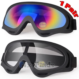 2 Packs Ski Goggles Snowboard Goggles Sports Anti-Glare Lenses UV 400 Sunglasses - Picture 1 of 14