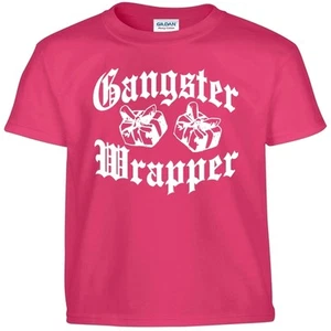 Funny Christmas Gangster Wrapper T Shirt Gangsta Hip Hop Thug Life Shirt - Picture 1 of 16
