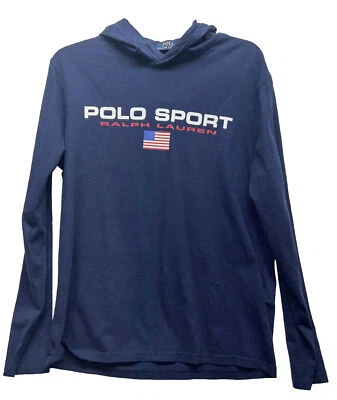Polo Sport Ralph Lauren Hombres Talla M Azul 12 M. Yacht Challenge Pullover Sudadera con Capucha Foto 1 de 4