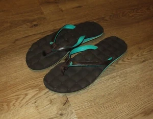 Volcom Damen Sandalen Gr. 39 schwarz/türkis Zehentrenner Zehensandalen Schuhe - Bild 1 von 3