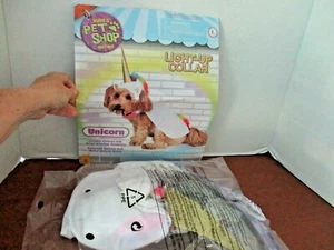 RUBIES PET SHOP~Large Size UNICORN Dog COSTUME w/ LIGHT-UP COLLAR~LNIB - Picture 1 of 5
