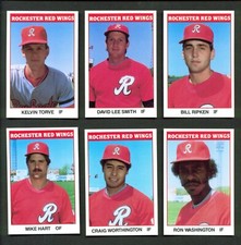 1987 TCMA Rochester RED WINGS #18 MIKE HART New Berlin WISCONSIN