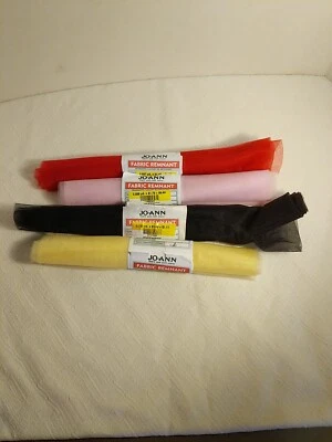 Lote De Tela Jo-Ann Remanente Tul Varios Tamaños Y Colores Foto 1 de 4