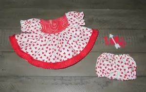 Abiti bambola fatti a mano per bambole Preemie Cavolo Patch 12" - Abito ""Love You - Foto 1 di 5