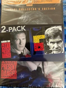 CLEAR AND PRESENT DANGER/ PATRIOT GAMES DVDS 2 PACK HARRISON FORD FREE SHIPPING - Picture 1 of 3