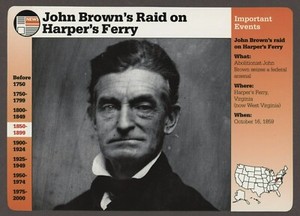 John Browns Raid on Harpers Ferry  Story of America History Card Events