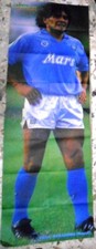 POSTER GIGANTE MARADONA / RUI BARROS 160x54cm GUERIN SPORTIVO Leggi descrizione