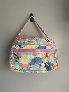 Vintage 90s Baby Boom Diaper Bag Safari Zoo Jungle Animals Bright Colors RARE! - Picture 1 of 4