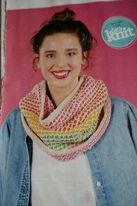 Muster zum Häkeln Pretty Cowl I 6 Farben D.K.Baumwolle - 66 Zoll x 14 Zoll. - Bild 1 von 1