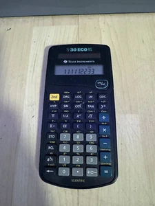 Texas Instruments TI-30 ECO RS Taschenrechner - Sehr Guter Zustand - Bild 1 von 2