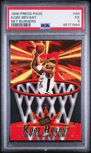 1996 Press Pass Kobe Bryant #44 NET BURNERS Die-Cut PSA 5 Rookie🔥NEWLY SLABBED! - Picture 1 of 2